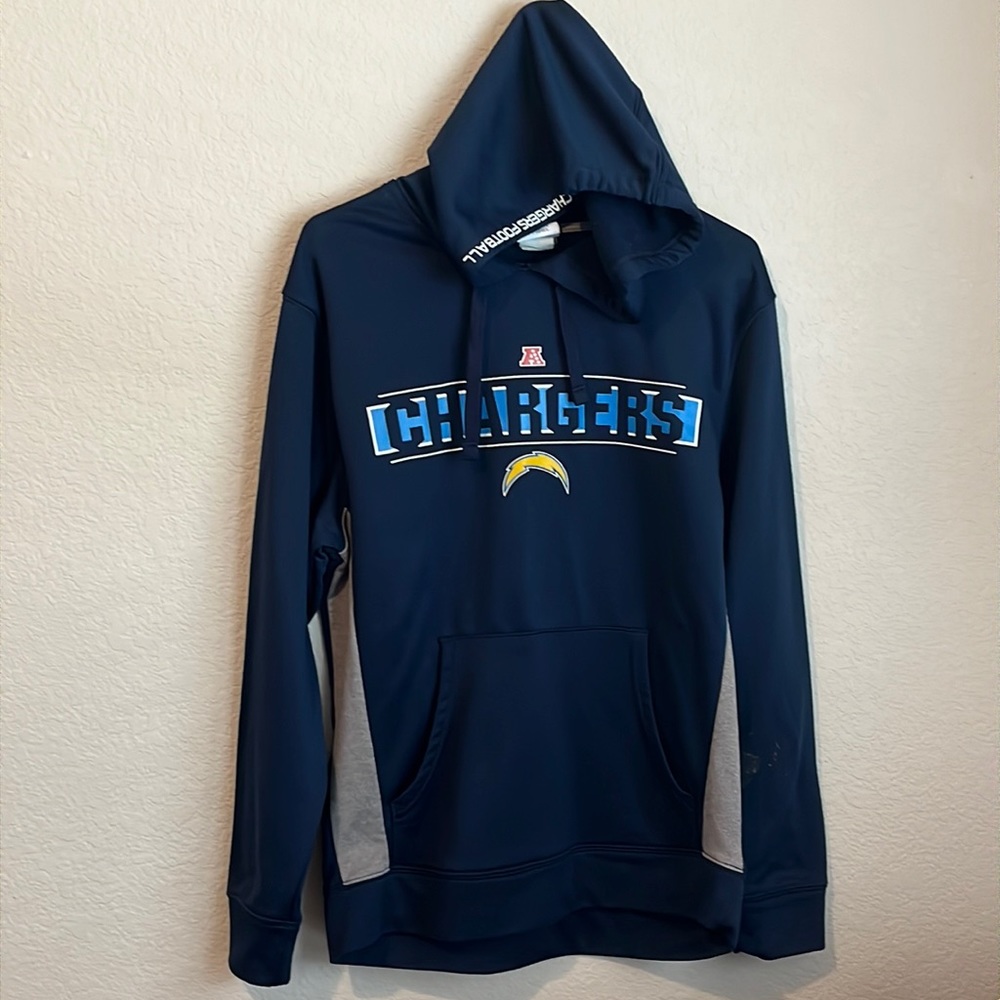 NFL CHARGERS Hoodie Sweatshirt Mens Medium